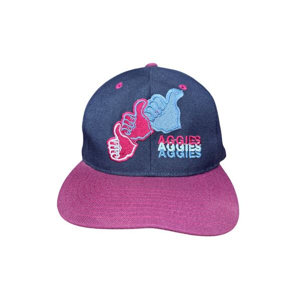 Texas A&M Aggies NCAA Pro Player Vintage Thumb Up Logo Snapback Hat ATM 20% Wool - Picture 1 of 13